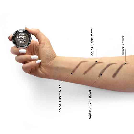 LUXVISAGE Пудра для бровей Brow powder, 3 - grey brown 