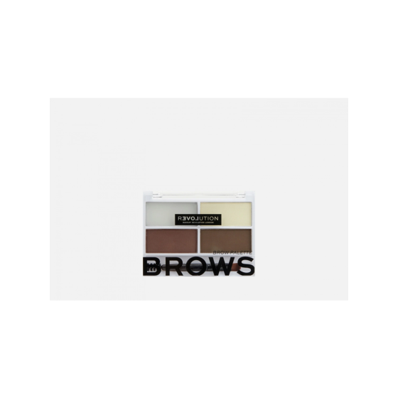 REVOLUTION Набор для моделирования бровей Brow Kit Colour Cult, medium 