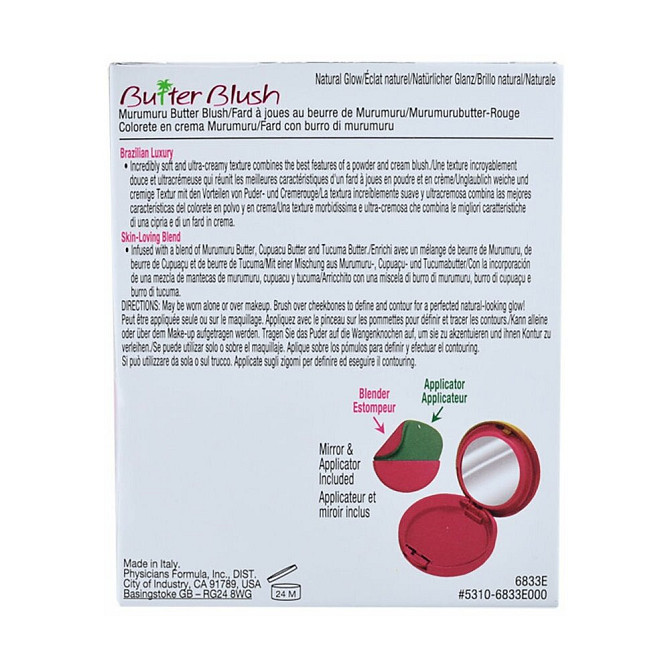 Physicians Formula Румяна с маслом мурумуру Murumuru Butter Blush, спелый персик  - изображение 3