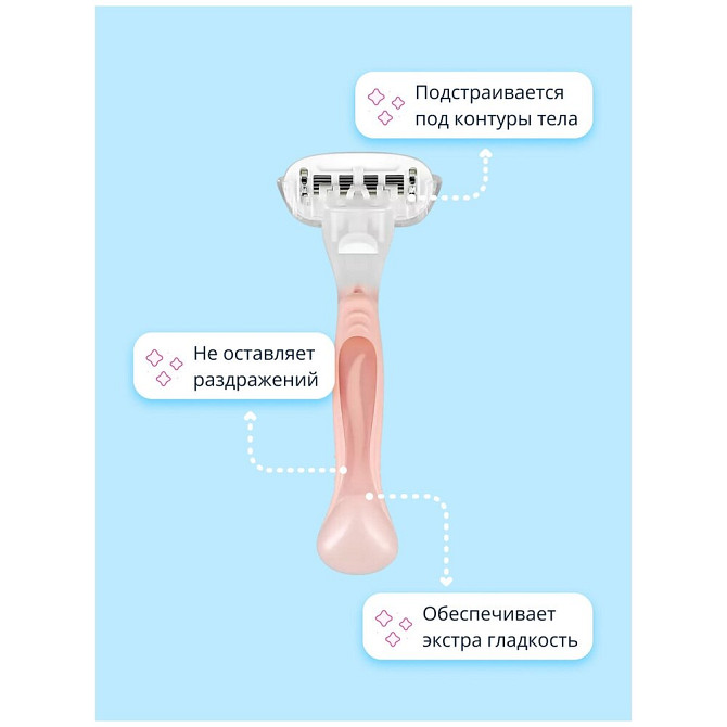 Vox Станок для бритья 5 лезвий For Women, 1 шт., с 1 сменным лезвием в комплекте  - изображение 2