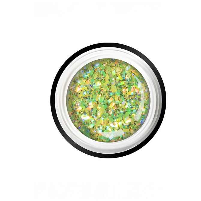 Nail Club professional Гель-краска для ногтей с блёстками и пайетками GB-01 Gold Quartz, 5 мл/1 шт.  - изображение 1