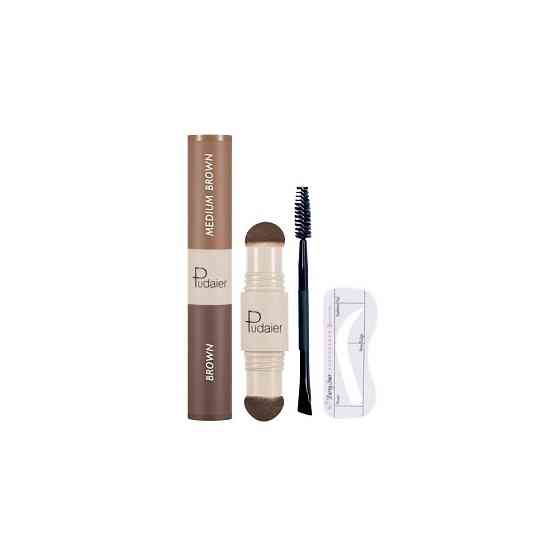 Pudaier Набор для бровей Perfect 2 In 1 eyebrow & hairline powder pen, taupe 