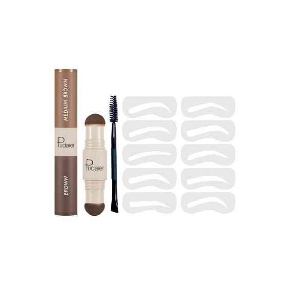 Pudaier Набор для бровей Perfect 2 In 1 eyebrow & hairline powder pen, taupe 
