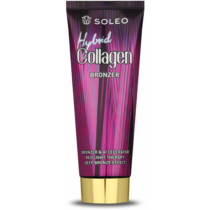 Крем-автобронзатор для загара в солярии SOLEO Hybrid Collagen Bronzer 200 мл  - изображение 1