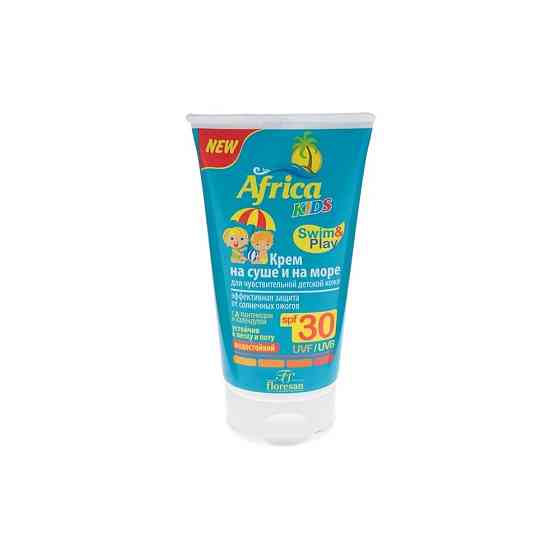 Крем детский Africa Kids для защиты от солнца на суше и на море, SPF 30, 150 мл. 