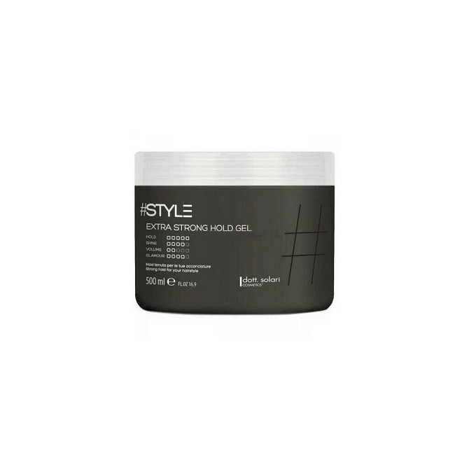 Dott.Solari #Style Black гель для волос Extra Strong Hold Gel, экстрасильная фиксация, 500 мл  - изображение 3