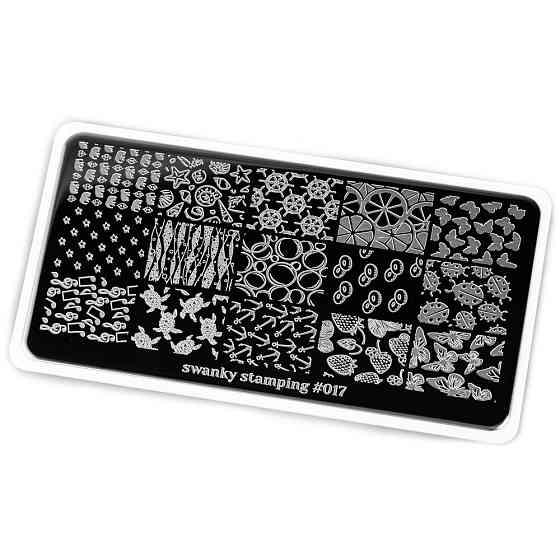 Swanky Stamping пластина 017 12 х 6 см black 