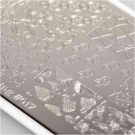 Swanky Stamping пластина 017 12 х 6 см black 