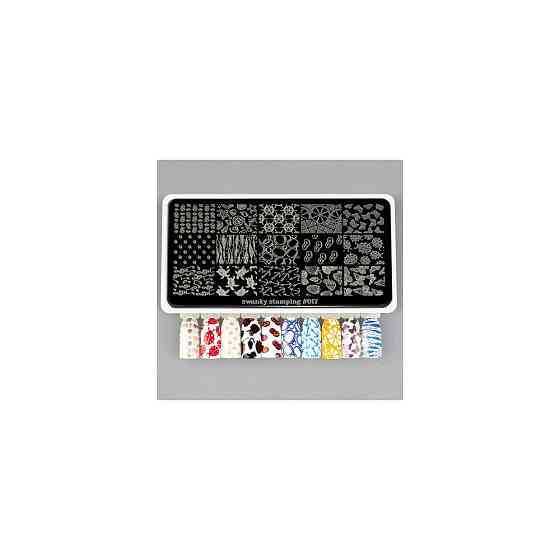 Swanky Stamping пластина 017 12 х 6 см black 