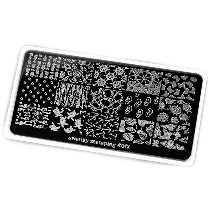 Swanky Stamping пластина 017 12 х 6 см black  - изображение 1