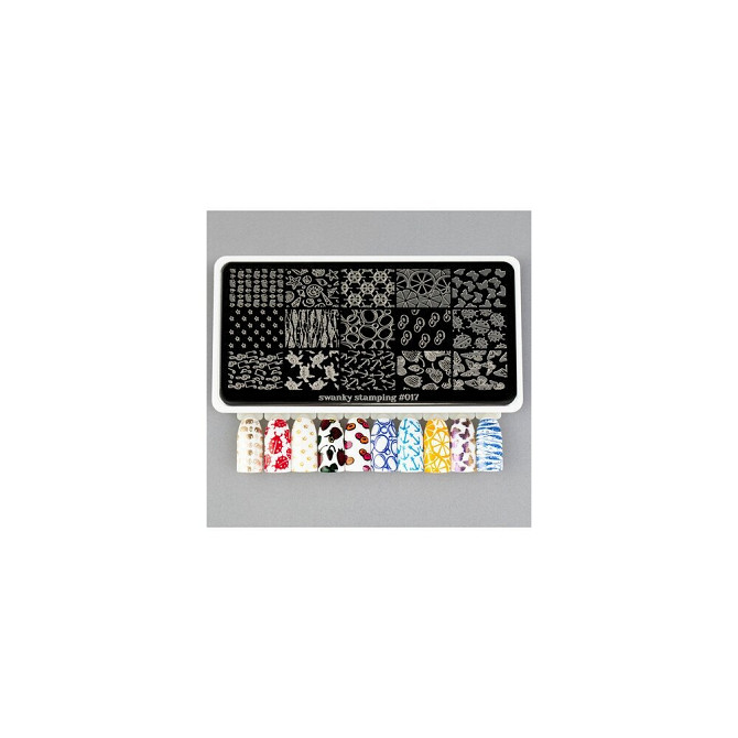 Swanky Stamping пластина 017 12 х 6 см black  - изображение 3