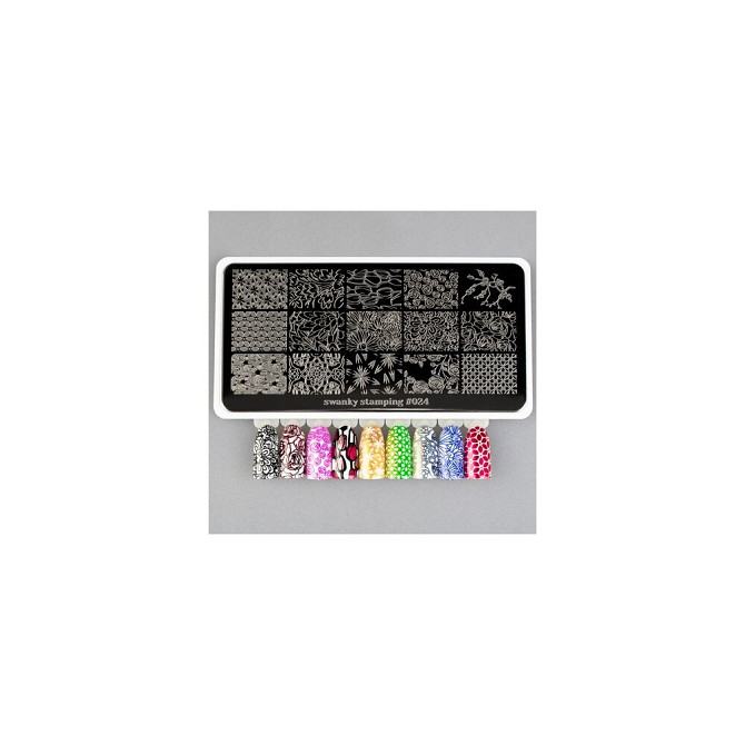 Swanky Stamping пластина 024 12 х 6 см black  - изображение 2