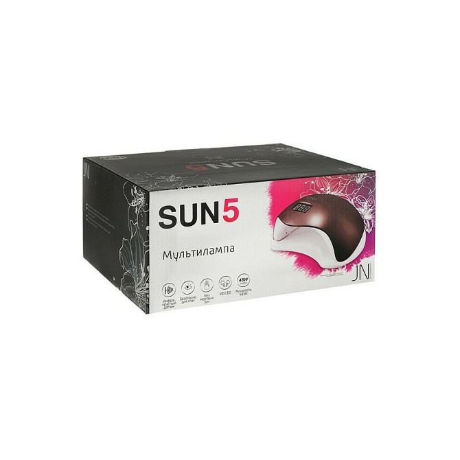 JessNail Лампа для гель-лака JessNail SUN 5, UV/LED, 48 Вт, таймер 10/30/60 сек, розовая  - изображение 2