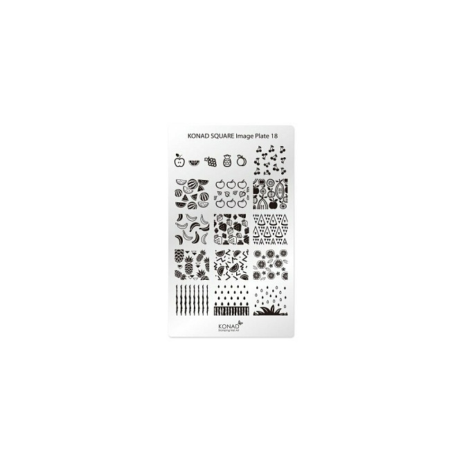 Пластины прямоугольные для стемпинга Konad Square Image Plate18  - изображение 2