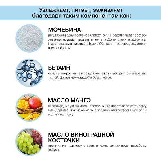 LOBORO / Крем для лица увлажняющий с мочевиной и бетаином, 100 мл 