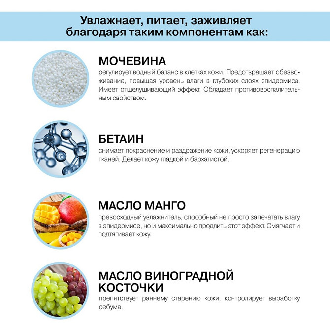 LOBORO / Крем для лица увлажняющий с мочевиной и бетаином, 100 мл  - изображение 3