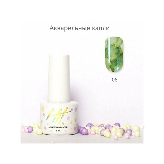 Hit краска для акварельного дизайна Акварельные капли с шиммером, 2 мл  - изображение 3