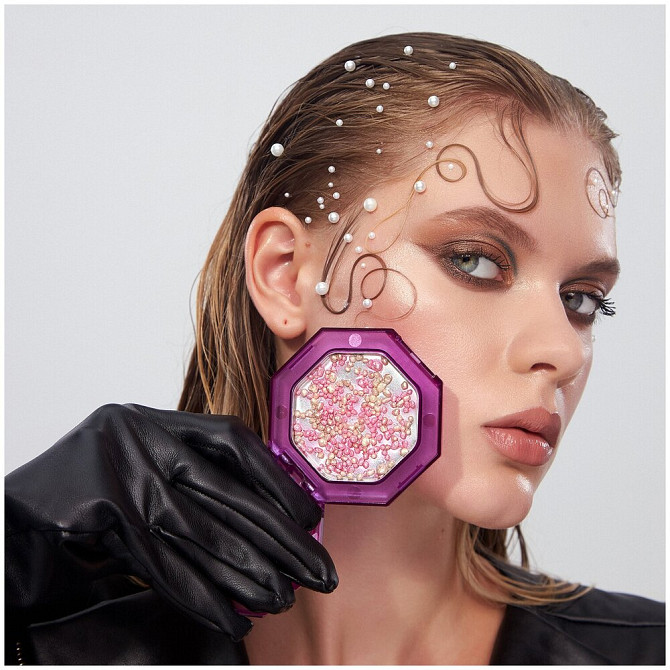 Хайлайтер INFLUENCE BEAUTY XIMERA для лица, гелевый, с прессованными жемчужинами, эффект влажного си  - изображение 2