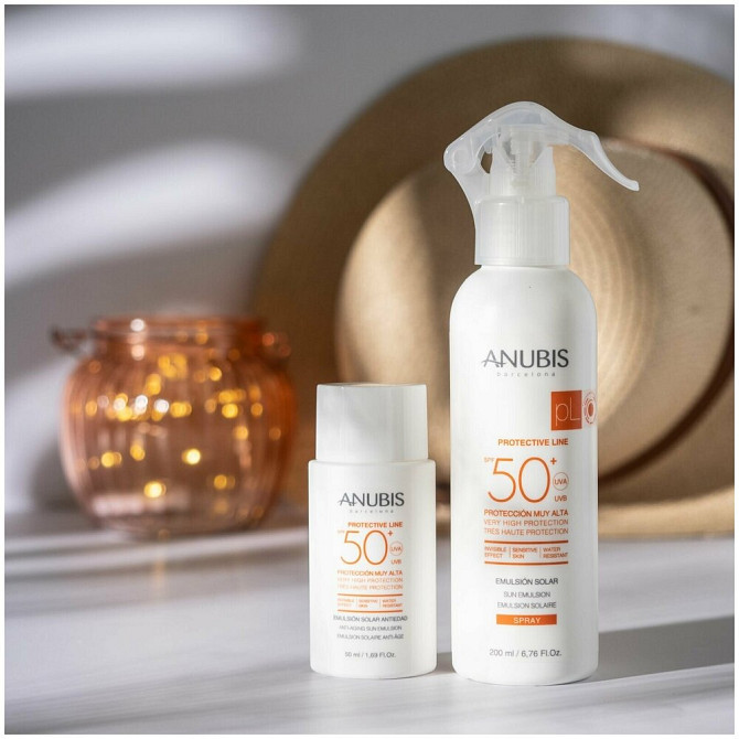 ANUBIS Barcelona Солнцезащитная эмульсия SPF 50+, 50 мл./ Anti-Aging Sun Emulsion SPF 50+  - изображение 3