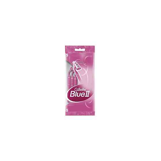 Бритвы одноразовые комплект 5 шт, комплект 3 шт, GILLETTE (Жиллет) BLUE 2, для женщин 
