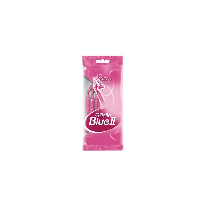 Бритвы одноразовые комплект 5 шт, комплект 3 шт, GILLETTE (Жиллет) BLUE 2, для женщин  - изображение 3