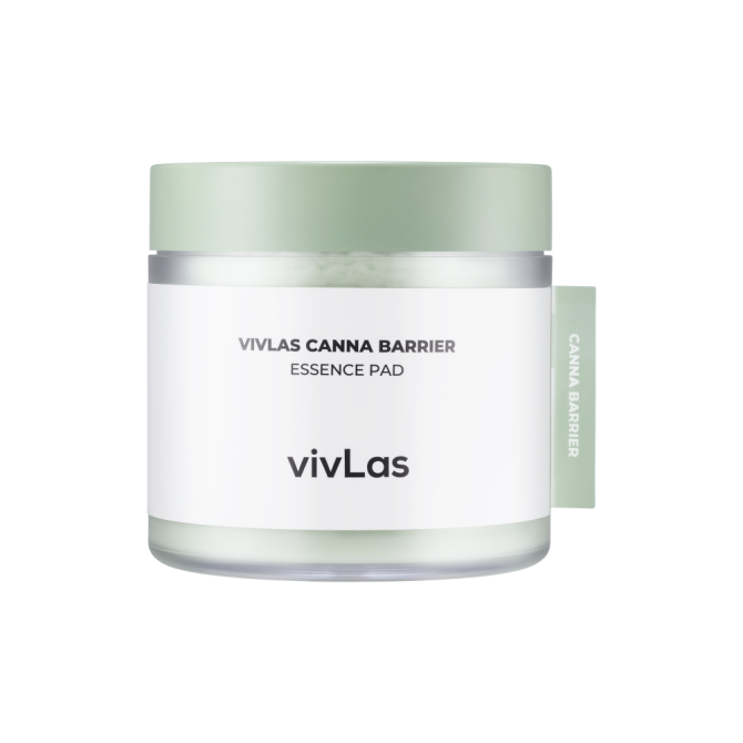 VIVLAS Подушечки косметические, пропитанные эссенцией экстракт конопли CANNA BARRIER ESSENCE PAD, 15  - изображение 1
