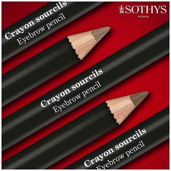 Sothys, Карандаш для бровей с пудровым финишем, оттенок Тауп Eyebrow pencil - Powdery finish 10 - Ta 