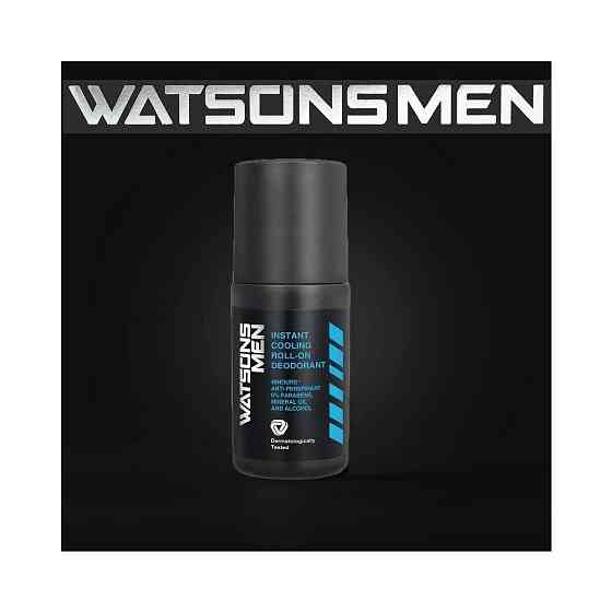 Мужской роликовый дезодорант (освежающая прохлада)/Watsons 