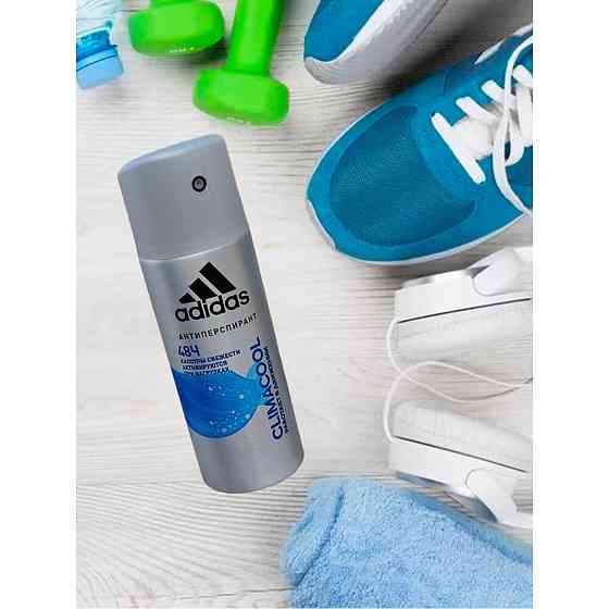 Adidas дезодорант антиперспирант спрей мужской CLIMACOOL, 48 ч защиты, набор из 3 штук по 150 мл 