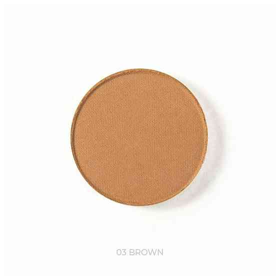 Тени для бровей в рефилах Eyebrow shadow refill LIC (03 Ebony) 