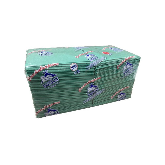 Салфетки Profi Pack 2 сл. 24х24 зеленые 250 шт./уп.  - изображение 1