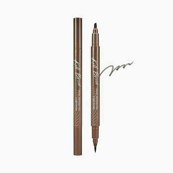CLIO Маркер для бровей Kill Brow Dual Tattoo Pen Set (02 Light Brown) 