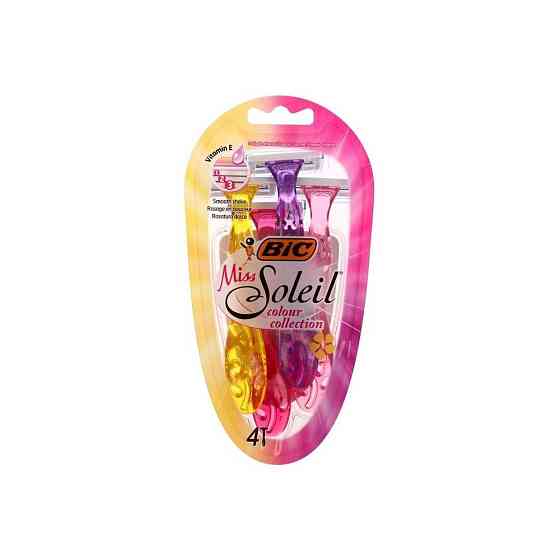 Бритва женская BIC Miss Soleil Colour Collection, 3 лезвия, 4 шт. 