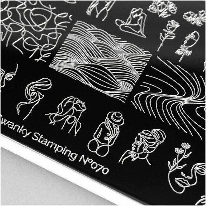 Swanky Stamping пластина 070 12 х 6 см серебристый  - изображение 2