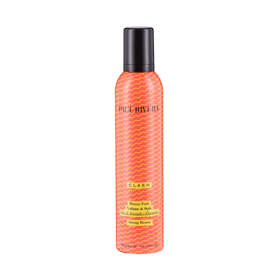PAUL RIVERA CLASH STRONG MOUSSE, 300 ML- Мусс сильного действия с маслом авокадо и экстрактом василь 