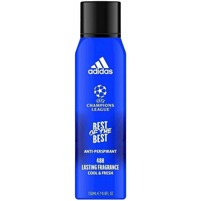 Дезодорант-спрей Adidas UEFA Best of the Best 48H антиперспирант мужской 150 мл (из Финляндии)  - изображение 1