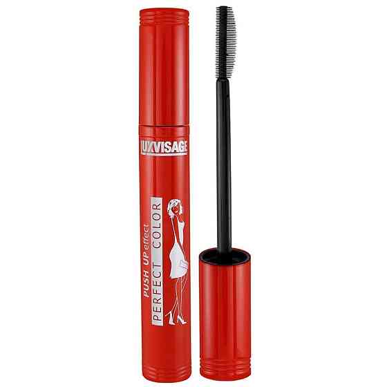 LUXVISAGE Тушь для ресниц Perfect Color Push Up Effect, черный 