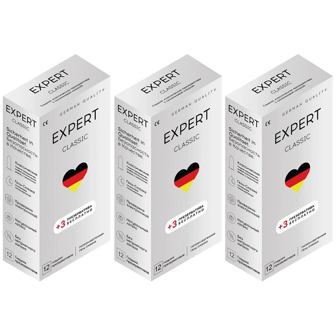 Презервативы EXPERT Classic Germany 12 шт, классические  - изображение 1