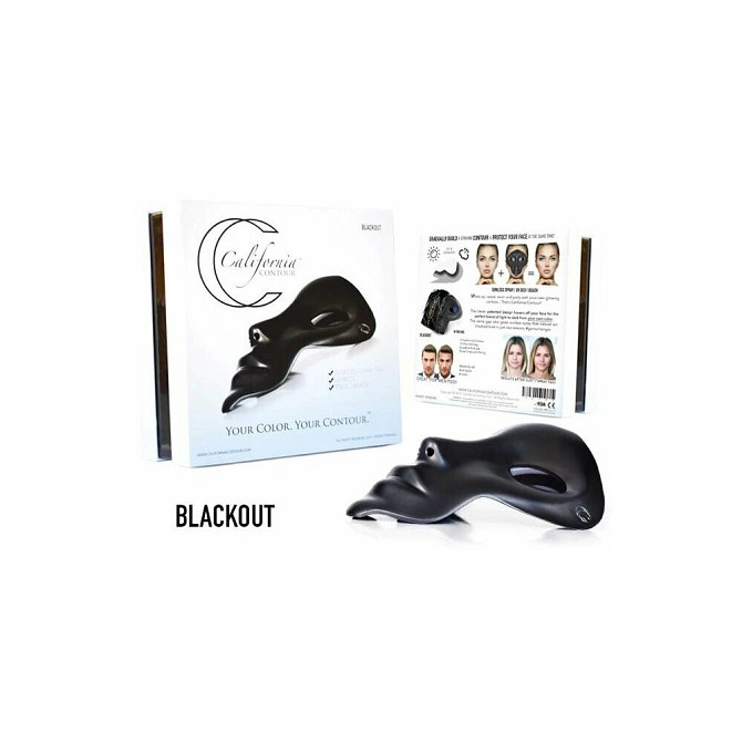 Маска для загара California Contour матовая черная  - изображение 2