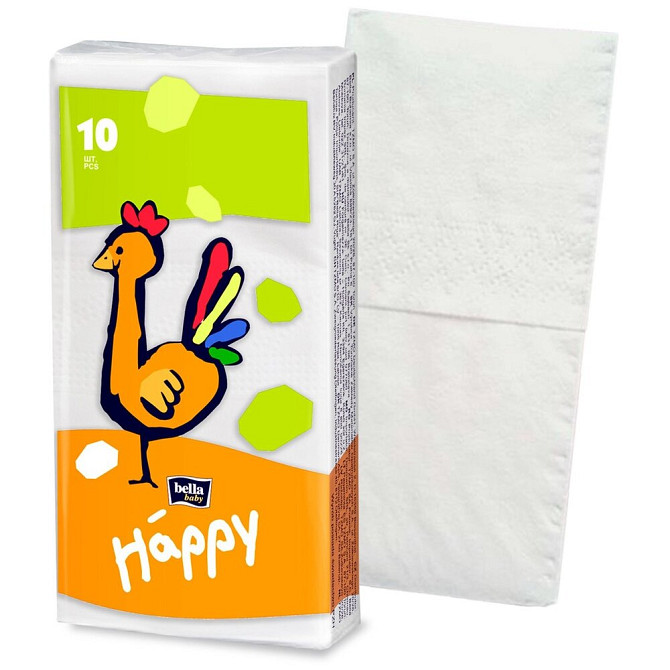 Платочки Bella Baby Happy Звери трехслойные, 10 листов, 10 пачек  - изображение 2