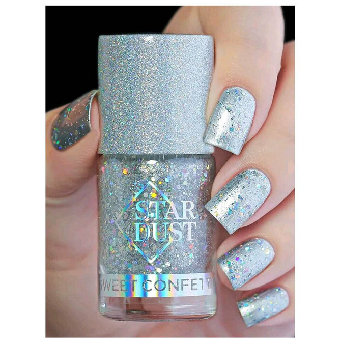 Star Dust лак для ногтей Sweet Confetti, 11 мл, 501  - изображение 3