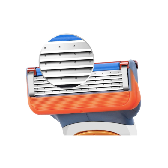 Набор сменных кассет, лезвия для бритв, 4 шт. Совместимы с Gillette Fusion. 
