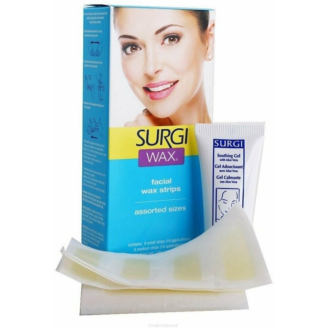 Surgi Assorted Honey Facical Wax Strips Полоски с воском для удаления волос на лице, крем  - изображение 2