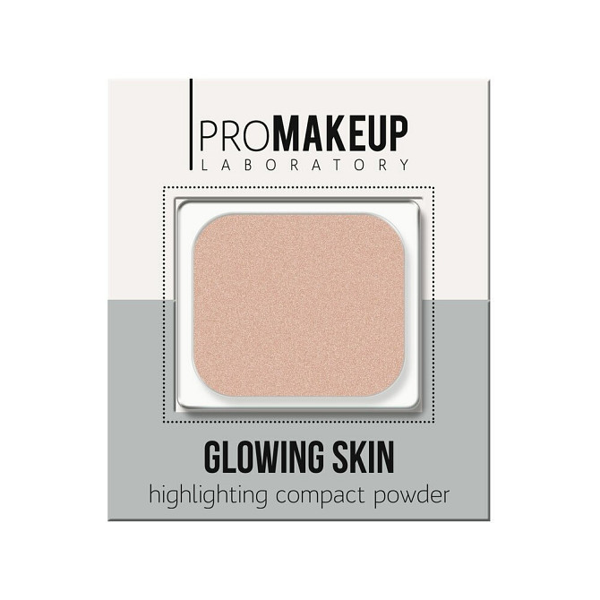 ProMAKEUP Laboratory Glowing skin компактный хайлайтер, 102  - изображение 3