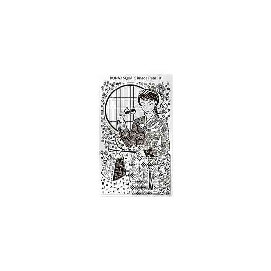 Пластины прямоугольные для стемпинга Konad Square Image Plate19 