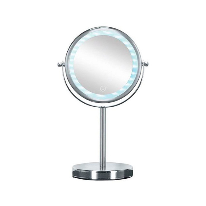 Косметическое зеркало на подставке Kleine Wolke Bright LED-Mirror, 17,5х12х29,5 см, цвет серебряный  - изображение 1