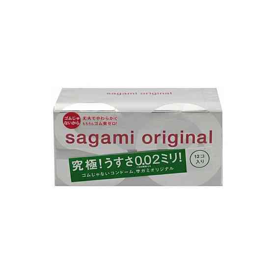 Ультратонкие презервативы Sagami Original 0.02 - 12 шт. 