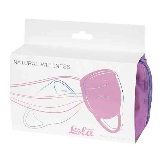 Lola games  Набор менструальных чаш Natural wellness, малиновый 