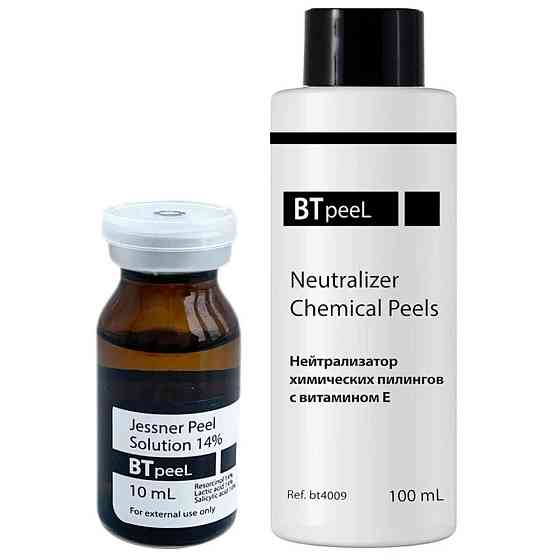 BTpeel пилинг Джесснера Jessner Peel Solution 14% + нейтрализатор химических пилингов Neutralizer Ch 