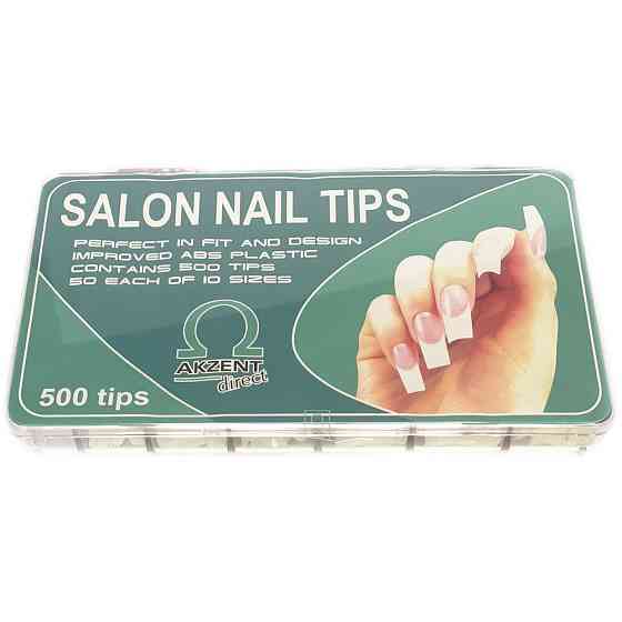 Akzent Direct Salon Nail Tips Box, 500 шт 